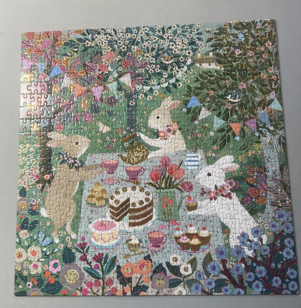Spring Tea Party (Verified By Me) 🧩 - Galison puzzle collectible [Barcode 09780735384514] - Main Image 3