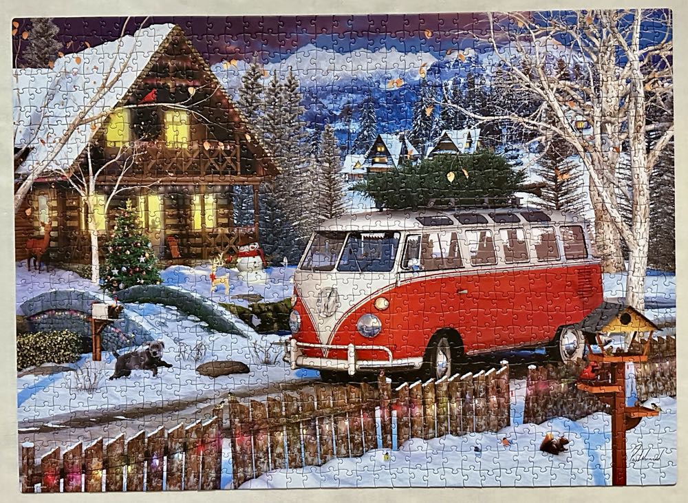 Christmas VW Bus✅ - Eurographics puzzle collectible - Main Image 2