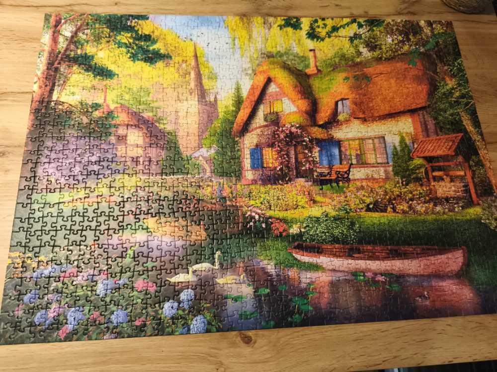 Trefl The Woodland Cottage Jigsaw Puzzle Premium Plus Tea Time 27”x19” A Series Of Painted Nostalgic Pictures Perfect Matching Of Elements For Adults And Children From 12 Years Old  puzzle collectible [Barcode 5900511108040] - Main Image 2