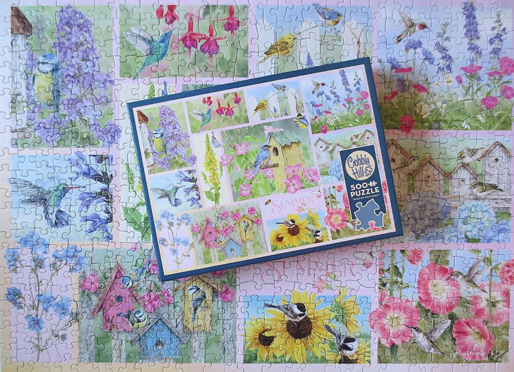 Garden Birds in Summer🐦 (📫Joke Peele van Genderen Geruild - Cobble Hill Puzzle Company puzzle collectible [Barcode 625012451024] - Main Image 4