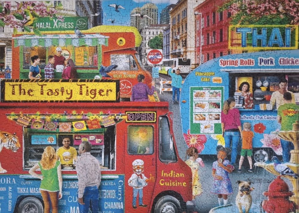 Food Truck Block Party (Saskia Lenen) - MasterPieces puzzle collectible [Barcode 705988725388] - Main Image 3