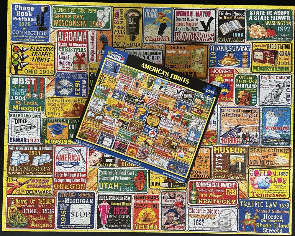 America’s First 🌟 - White Mountain puzzle collectible [Barcode 724819268825] - Main Image 4
