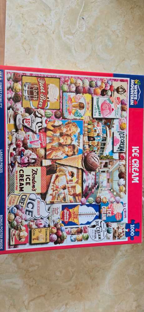 Ice Cream - White Mountain Puzzles puzzle collectible [Barcode 724819268740] - Main Image 3