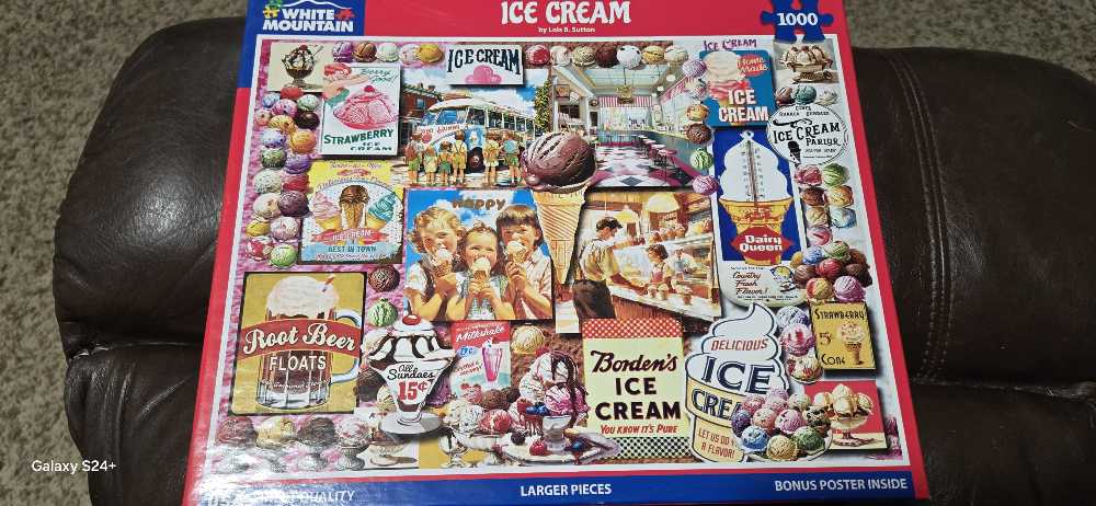 Ice Cream - White Mountain Puzzles puzzle collectible [Barcode 724819268740] - Main Image 4