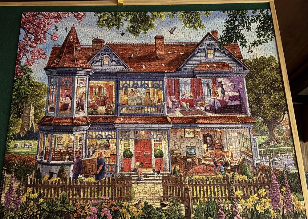 Spring House - White Mountain Puzzles puzzle collectible [Barcode 724819268894] - Main Image 2
