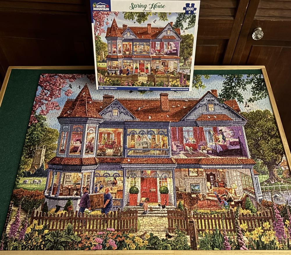 Spring House - White Mountain Puzzles puzzle collectible [Barcode 724819268894] - Main Image 3
