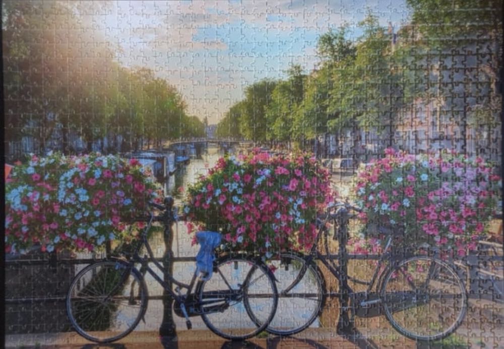 Bicycles In Amsterdam 🟦 - HEMA puzzle collectible [Barcode 8720354455012] - Main Image 3