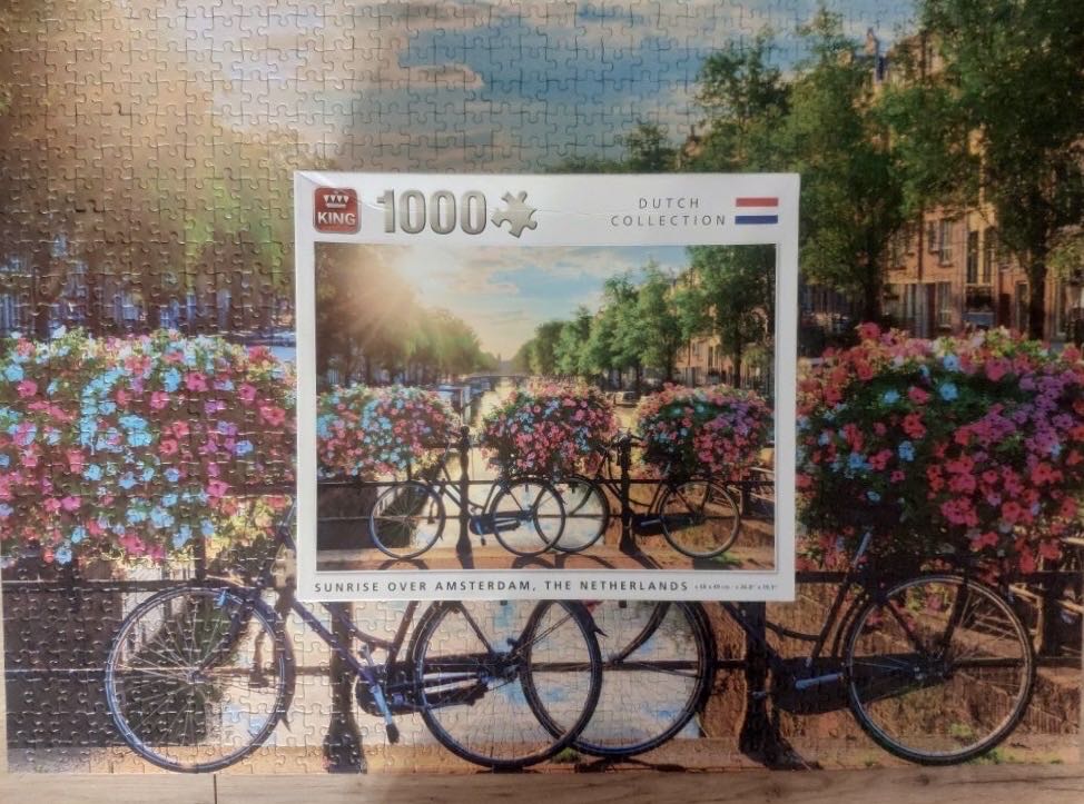 Bicycles In Amsterdam 🟦 - HEMA puzzle collectible [Barcode 8720354455012] - Main Image 4