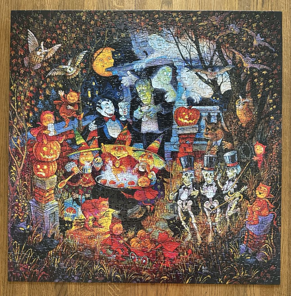 Monsters Night Out - SunsOut puzzle collectible - Main Image 2