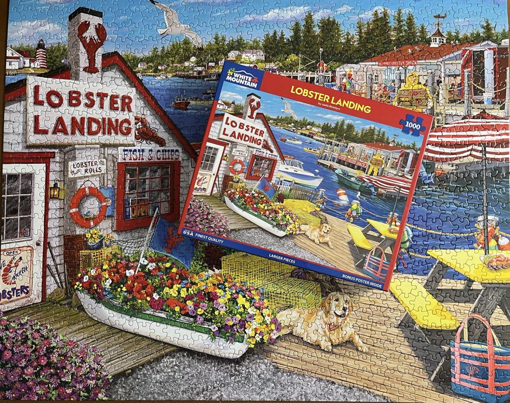 Lobster Landing - White Mountain Puzzles puzzle collectible [Barcode 724819268801] - Main Image 3