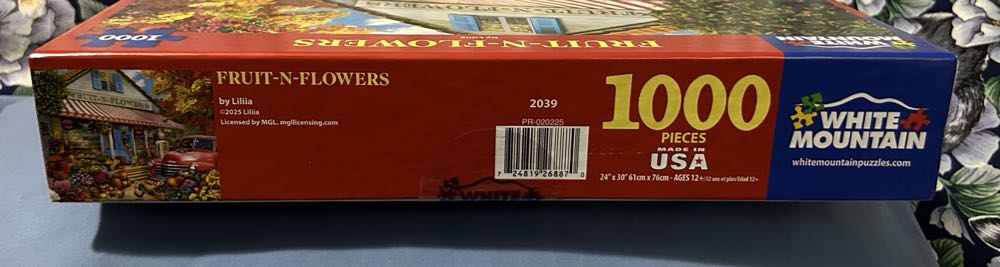 Fruit-N-Flowers - White Mountain puzzle collectible [Barcode 724819268870] - Main Image 2