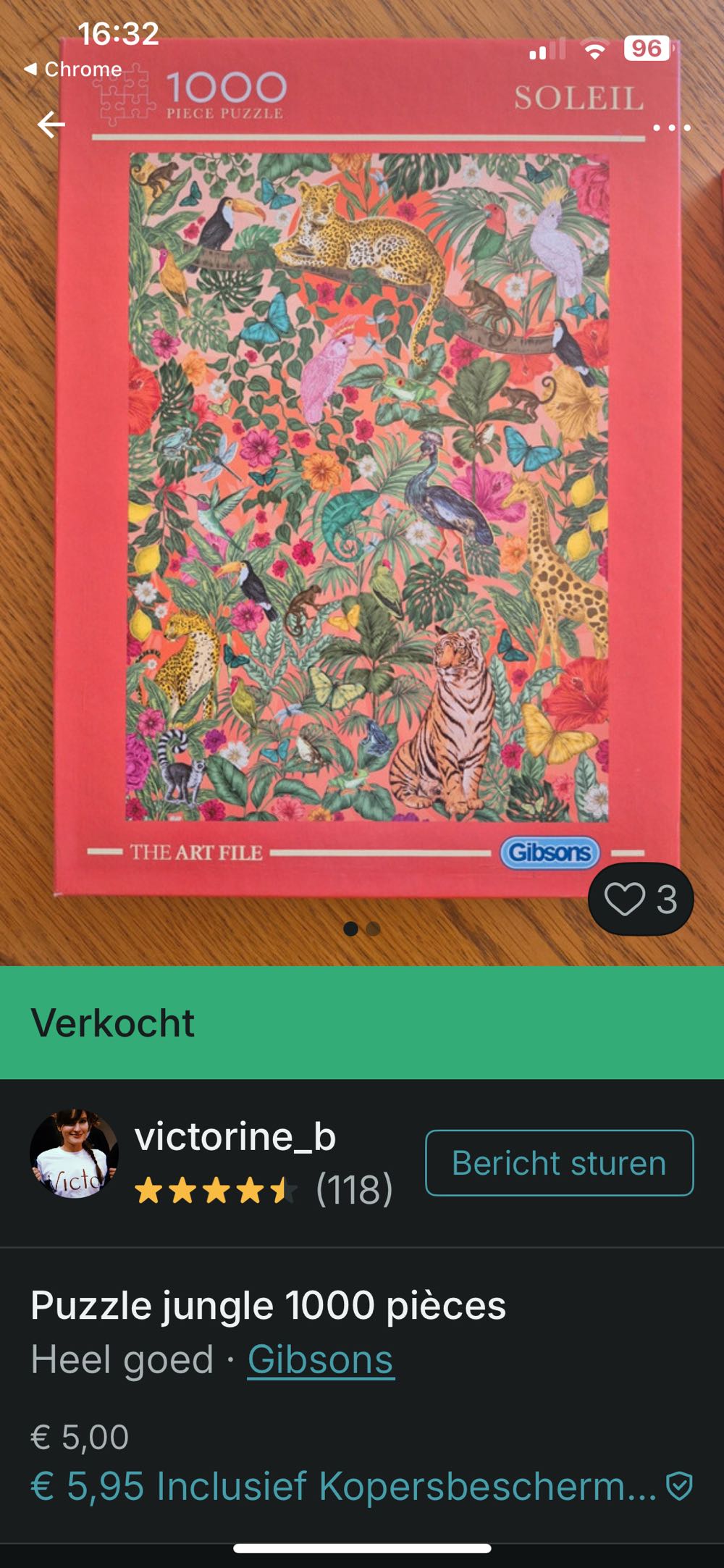 Soleil 🟦 - Gibsons puzzle collectible [Barcode 5012269072181] - Main Image 4