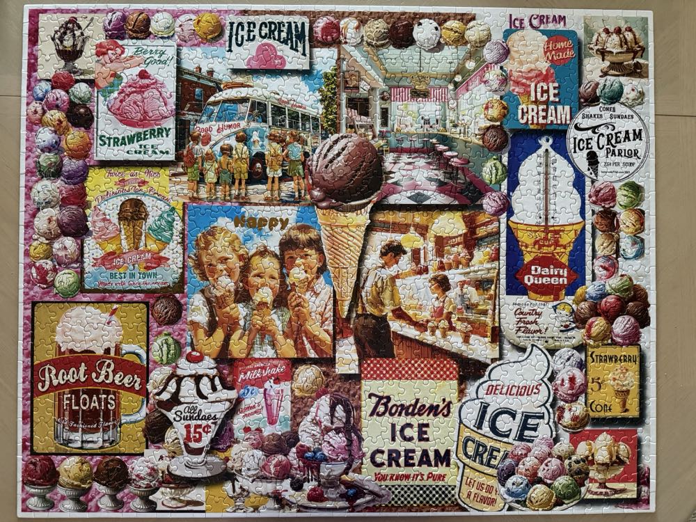 Ice Cream - White Mountain puzzle collectible [Barcode 724819268740] - Main Image 2