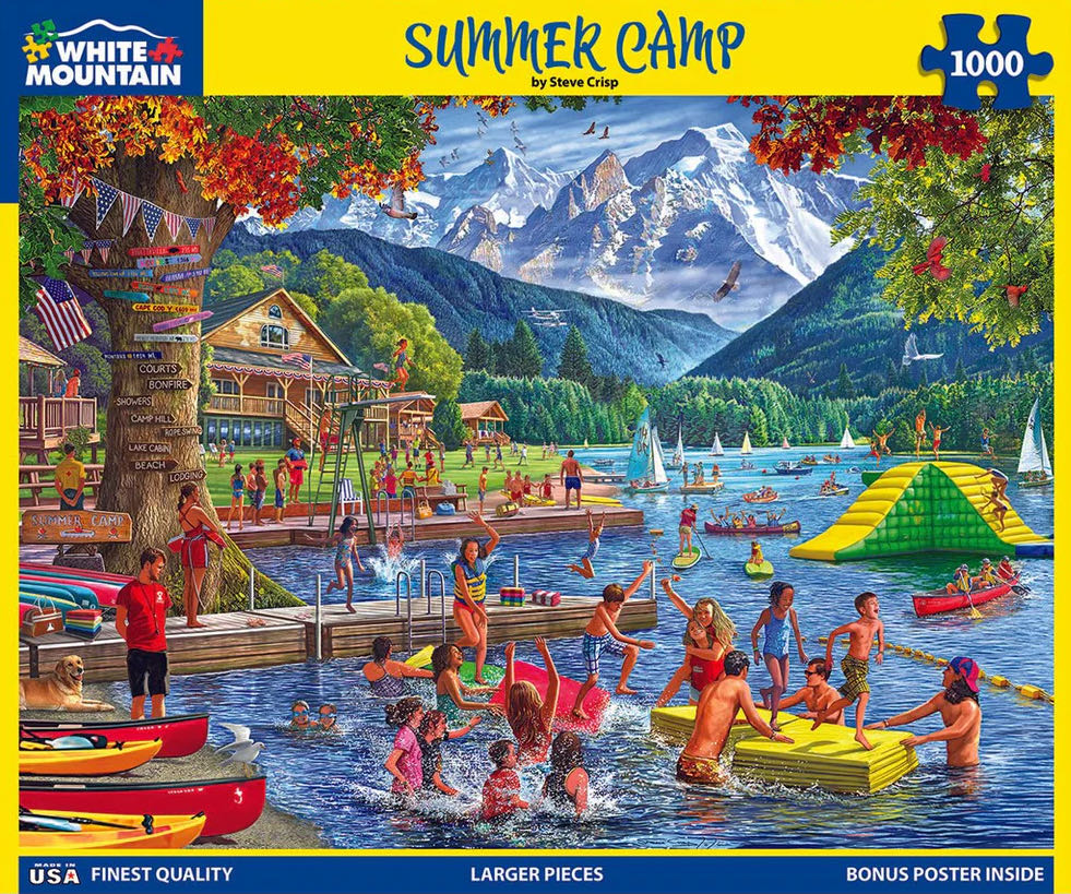 Summer Camp - White Mountain Puzzles puzzle collectible [Barcode 724819268764] - Main Image 2