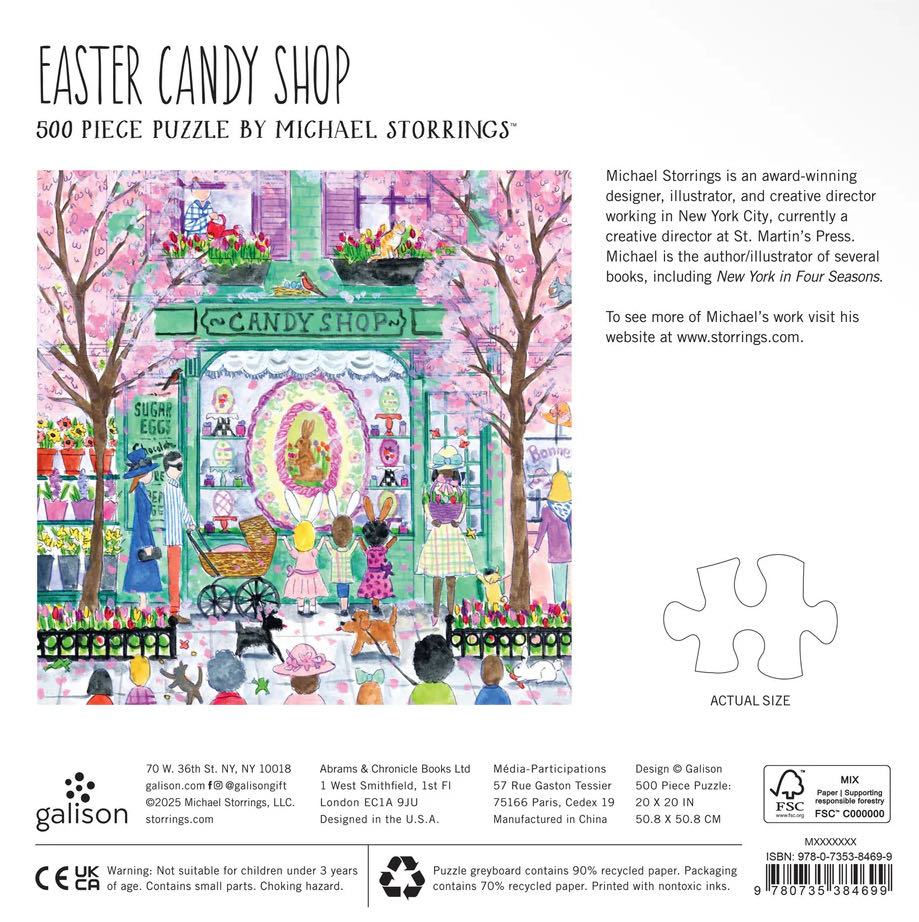 Easter Candy Shop - Galison puzzle collectible [Barcode 9780735384699] - Main Image 3