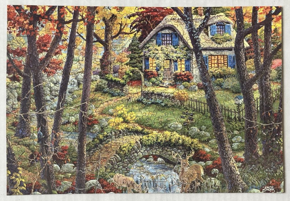 A Cottage In The Woods✅ - Wooden City puzzle collectible - Main Image 2