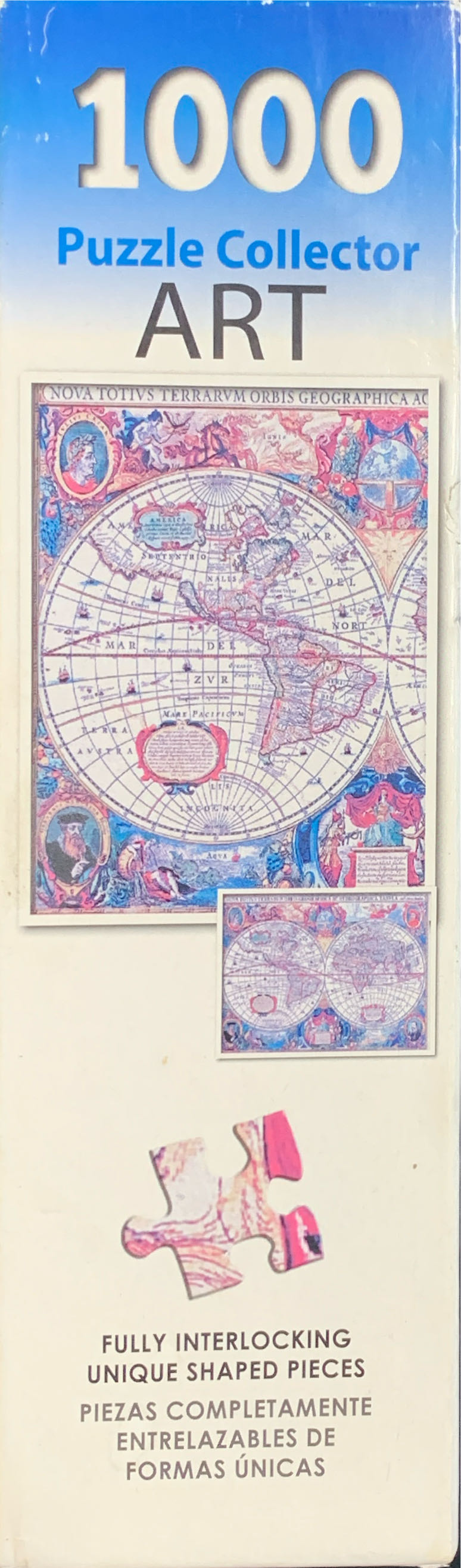 Puzzle Collector Art Series: Antique World Map - K-Mart | Lafayette Puzzle Factory puzzle collectible [Barcode 9341102313492] - Main Image 3