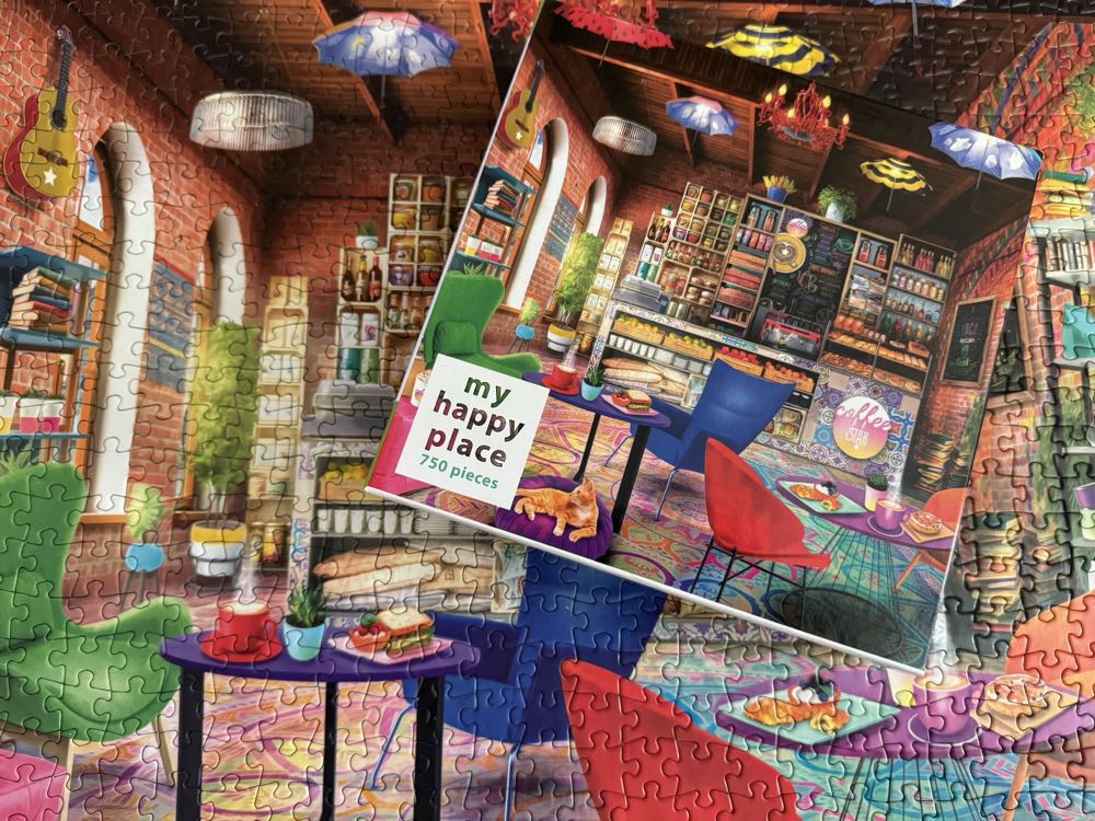 My Happy Place: Boho Coffee Shop - Rose Art puzzle collectible - Main Image 2