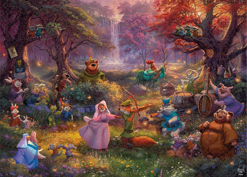 Thomas Kinkade: Robin Hood  - Ceaco / Thomas Kinkade puzzle collectible [Barcode 021081311472] - Main Image 2