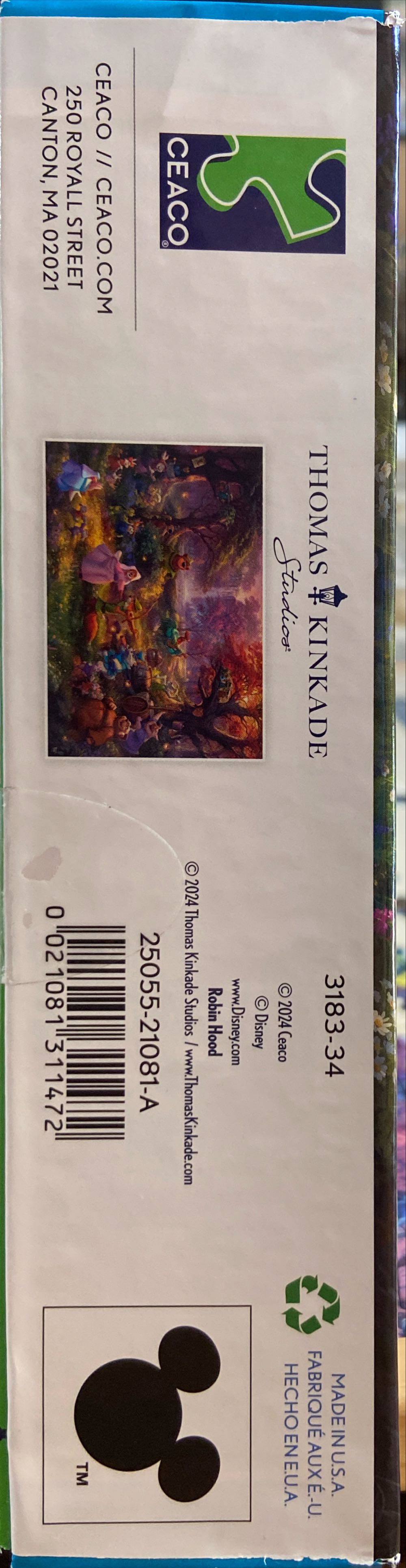 Thomas Kinkade: Robin Hood  - Ceaco / Thomas Kinkade puzzle collectible [Barcode 021081311472] - Main Image 3