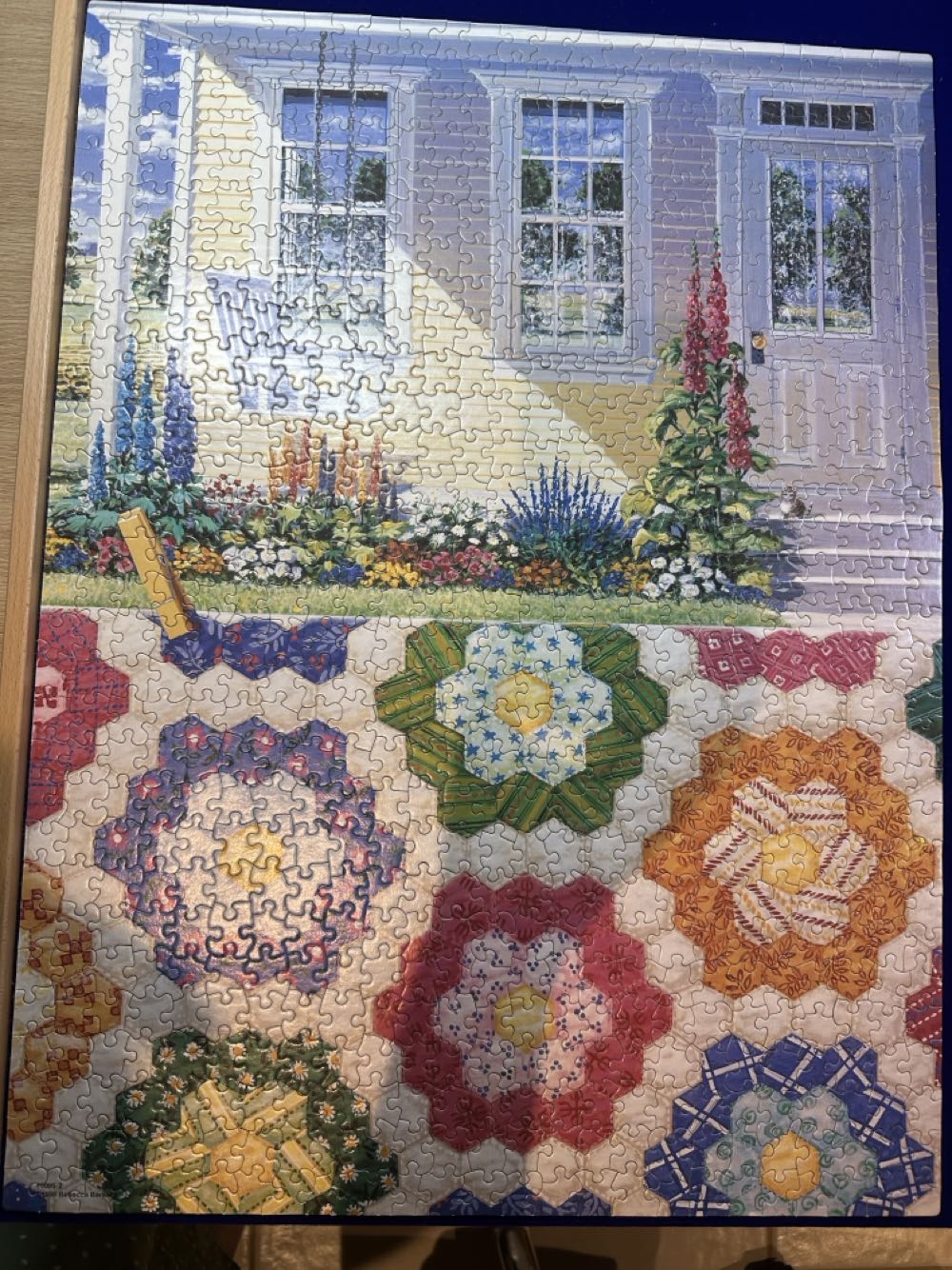 Quiltscapes - Grandmother’s Flower Garden - Mb puzzle collectible - Main Image 2