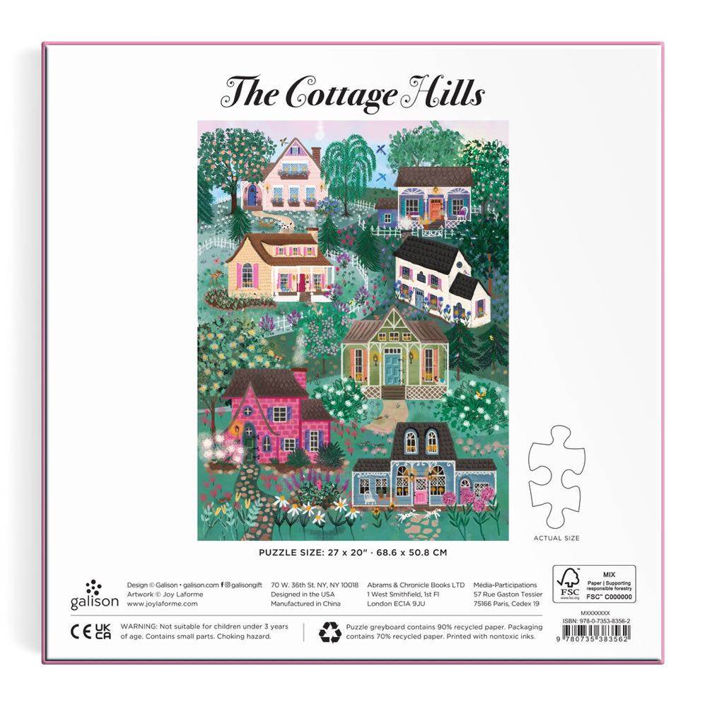 The Cottage Hills - Galison puzzle collectible [Barcode 9780735383562] - Main Image 4
