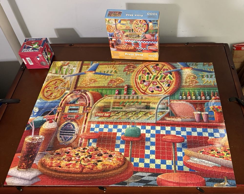 Pizza Shop - Majestic Puzzles By Springbok puzzle collectible [Barcode 091683112524] - Main Image 2