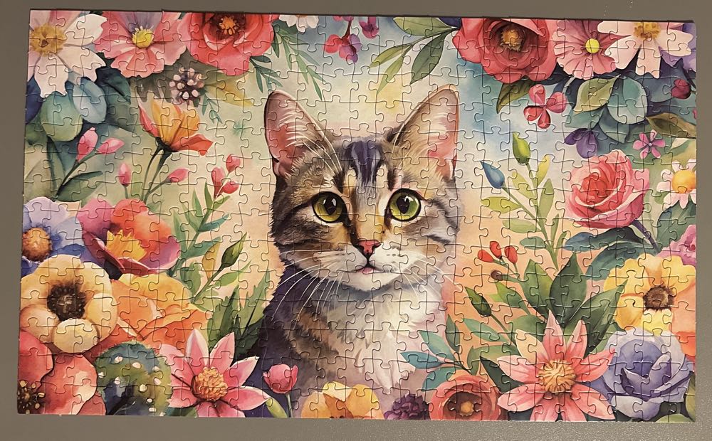 A Feline Feast Of Floral Delight - Cra-Z-Art puzzle collectible [Barcode 4895145425438] - Main Image 3