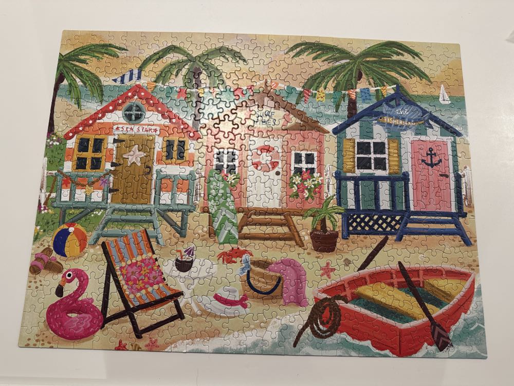 Beach Bungalows - Ceaco puzzle collectible [Barcode 021081242431] - Main Image 3