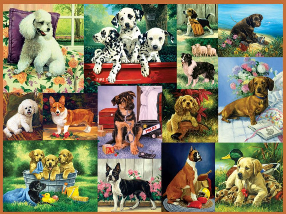 Puppy Collage - Ravensburger puzzle collectible [Barcode 4005556135387] - Main Image 2