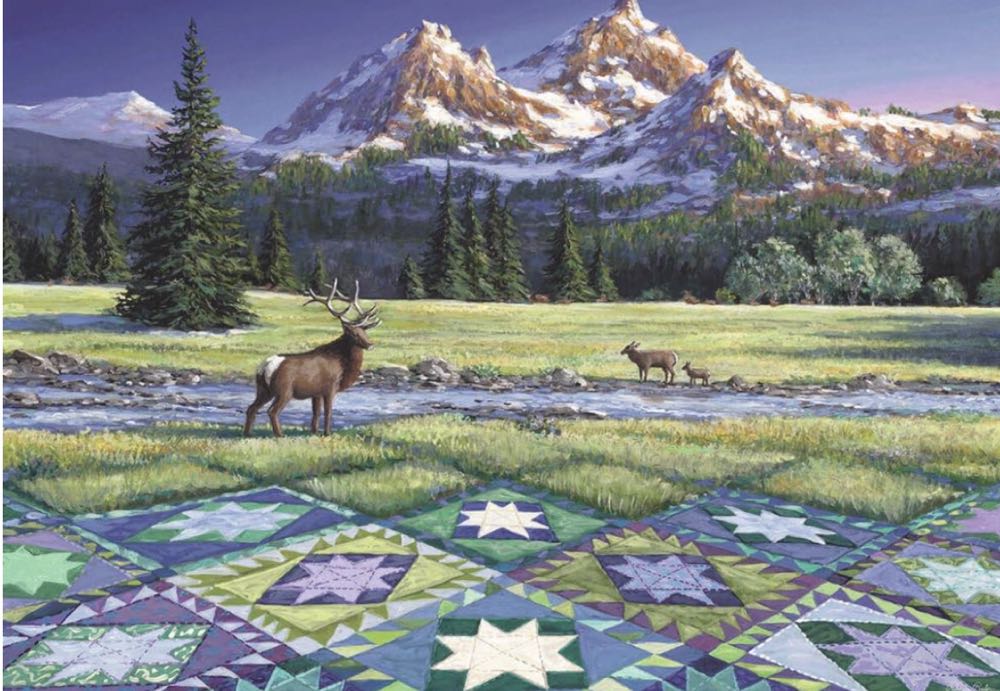 Quiltscapes : Mountain - Ravensburger puzzle collectible [Barcode 4005556167883] - Main Image 2