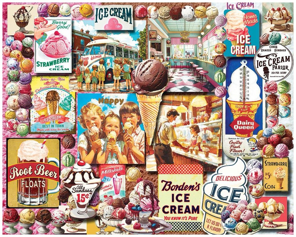 Ice Cream - White Mountain puzzle collectible [Barcode 724819268740] - Main Image 2