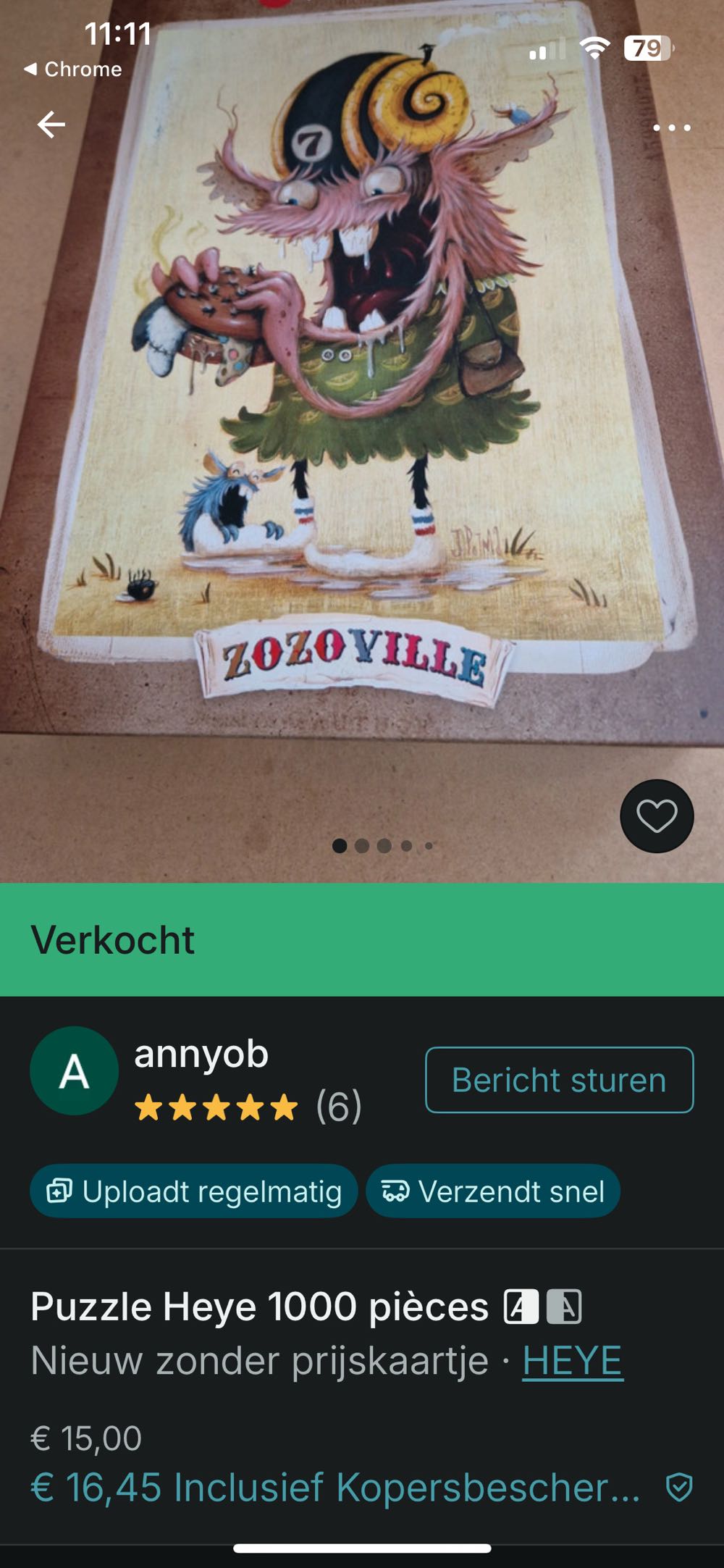 Junk Food - HEYE puzzle collectible [Barcode 4001689300623] - Main Image 4