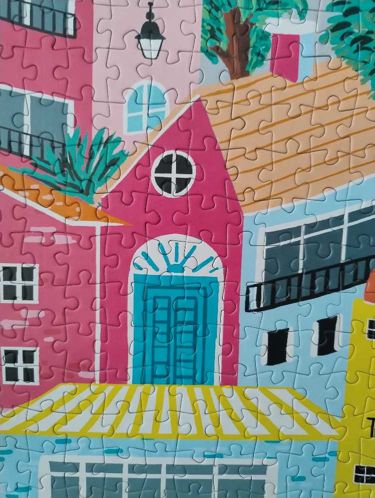 Colorful Houses - Magnolia Puzzles puzzle collectible - Main Image 3