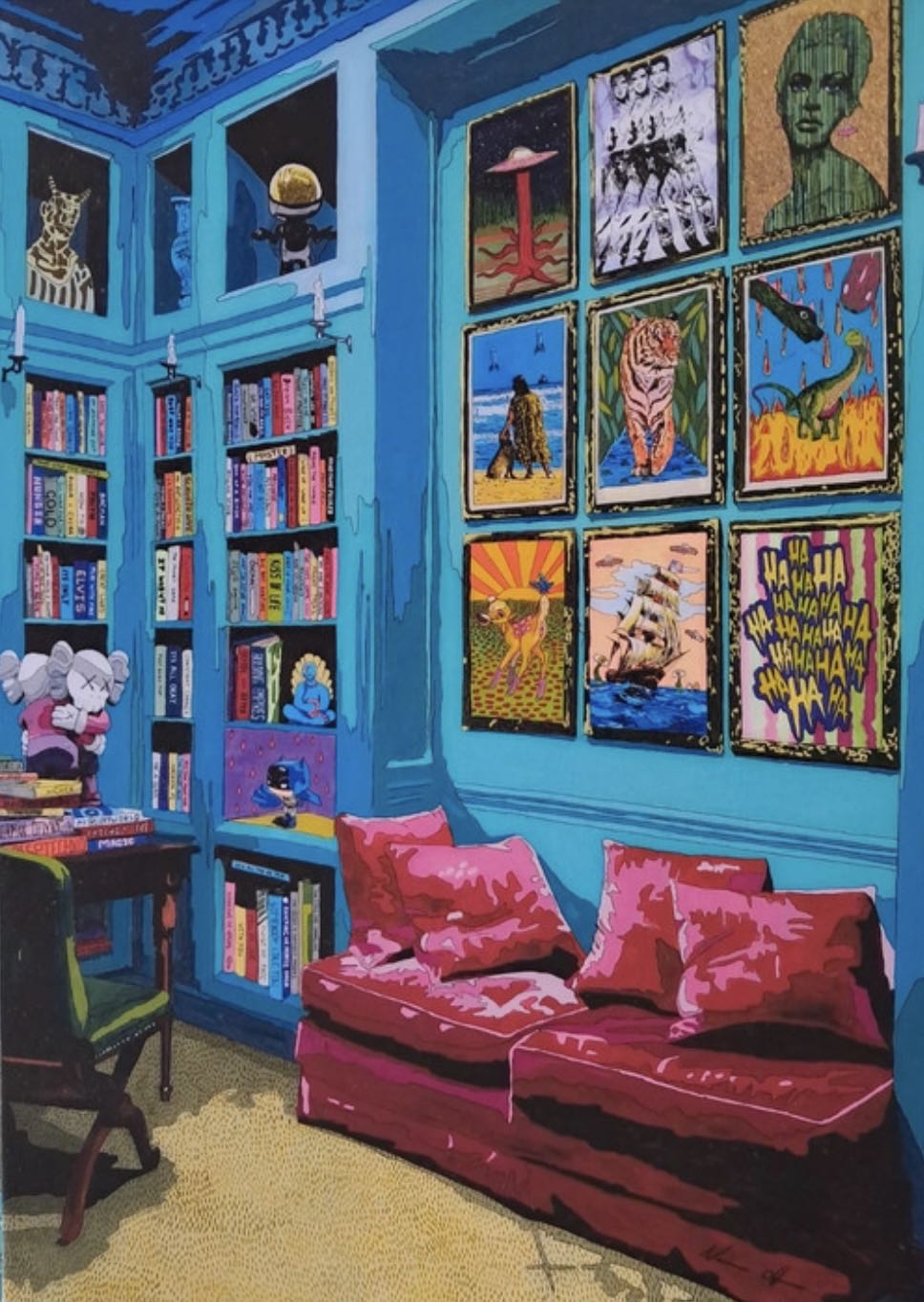 Room With Red Sofa - HEYE puzzle collectible [Barcode 4001689300821] - Main Image 2