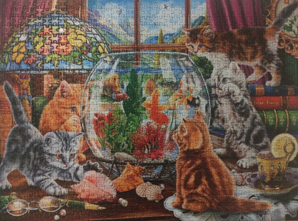 Kittens And Aquarium - Anatolian puzzle collectible [Barcode 8698543111424] - Main Image 3