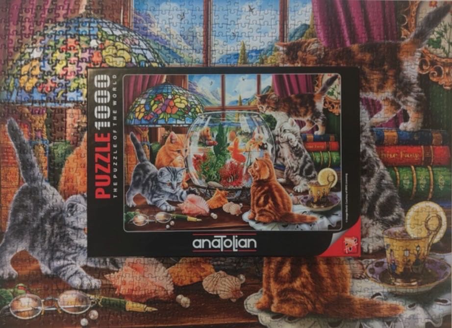 Kittens And Aquarium - Anatolian puzzle collectible [Barcode 8698543111424] - Main Image 4