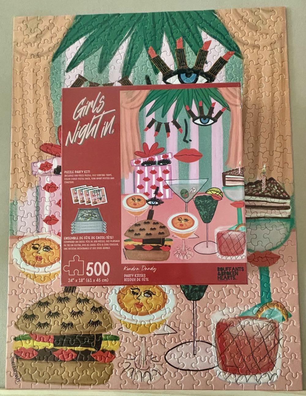 Bouffants And Broken Hearts- GONE - Girls Night In puzzle collectible [Barcode 773392503281] - Main Image 3