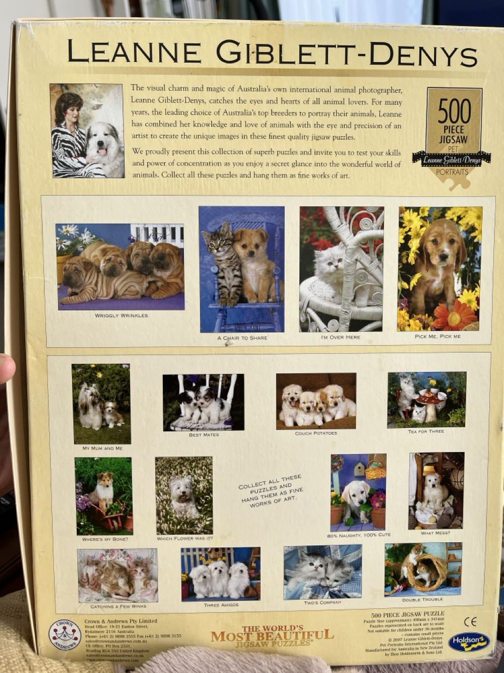 Wriggly Wrinkles - Crown & Andrews puzzle collectible [Barcode 9310281017163] - Main Image 2