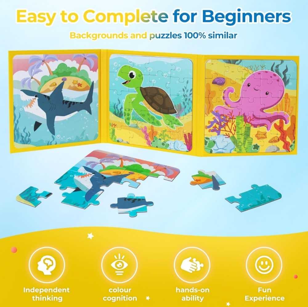 Nattork Magnetic Puzzle Book - Ocean - Nattork puzzle collectible - Main Image 3