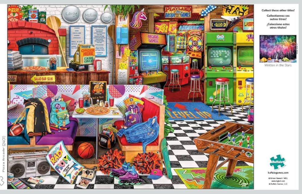 Pizza Arcade - Buffalo Games puzzle collectible [Barcode 079346024018] - Main Image 2