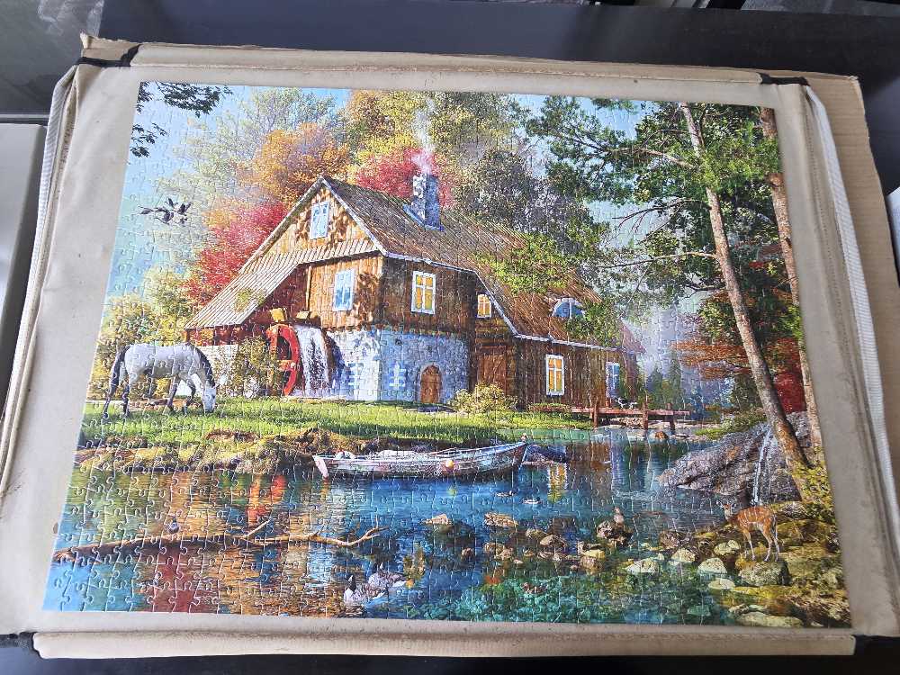 Autumn Watermill - Buffalo puzzle collectible [Barcode 079346126156] - Main Image 2