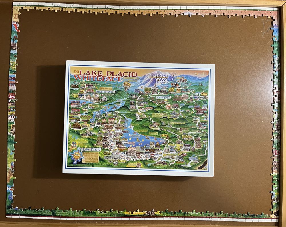 Lake Placid & Whiteface Region, NY - White Mountain Puzzles puzzle collectible - Main Image 4