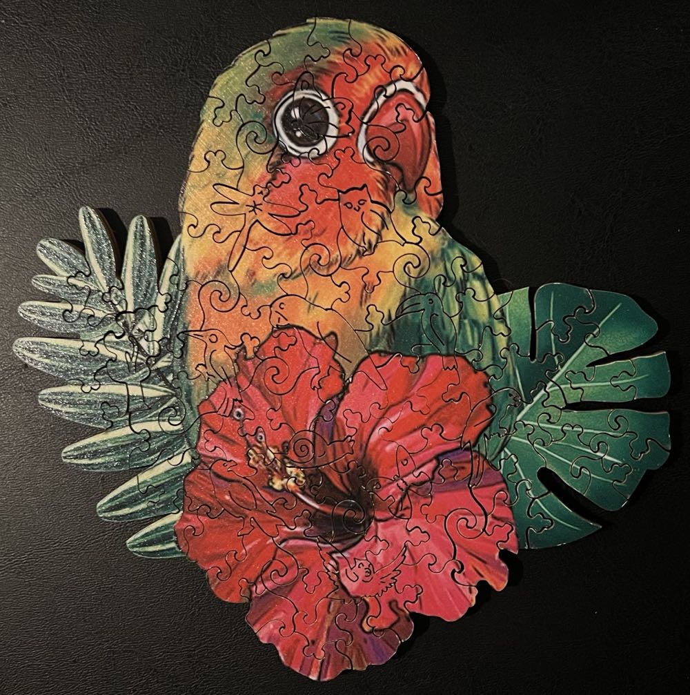 Parrot Wooden Puzzle - SOLD  puzzle collectible - Main Image 2