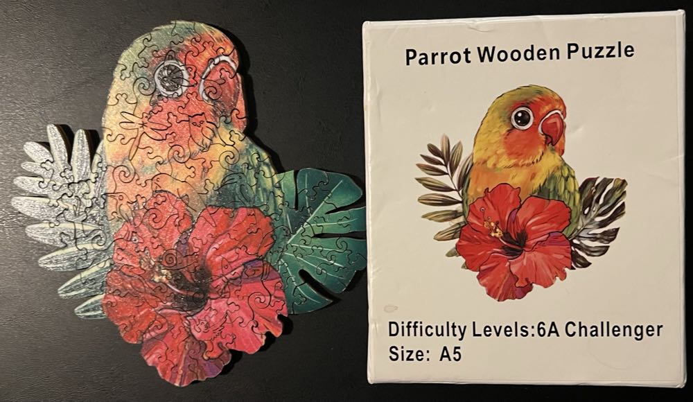 Parrot Wooden Puzzle - SOLD  puzzle collectible - Main Image 4