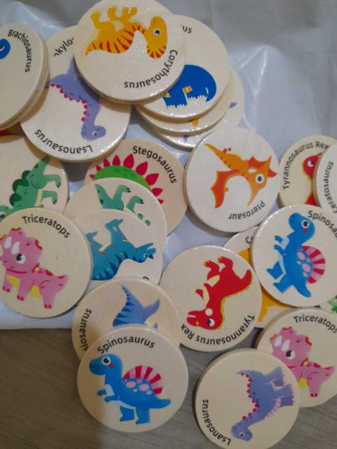 Dinosaur Find Same Game - ZheJiang Smart Plus Toys puzzle collectible [Barcode 41851707830] - Main Image 2