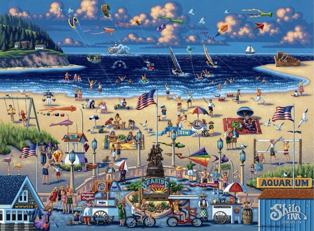 Seaside, USA - Dowdle puzzle collectible [Barcode 079346128365] - Main Image 2