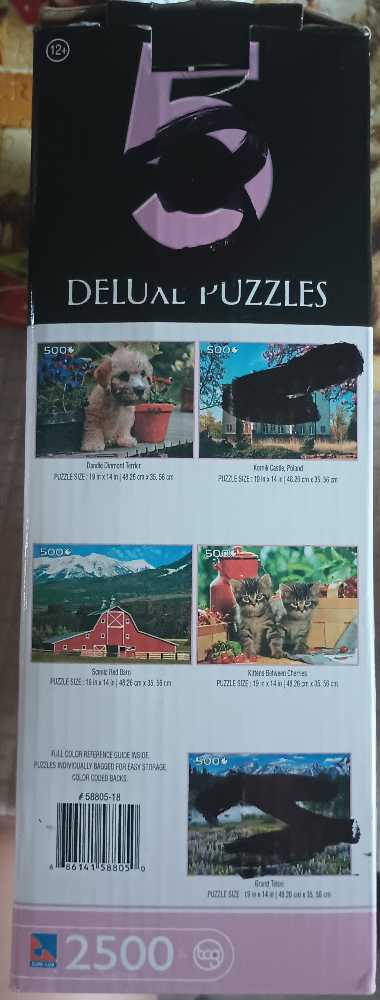 5 Deluxe Puzzles - Pink Group - Sure-Lox / tcg toys puzzle collectible [Barcode 686141588050] - Main Image 3