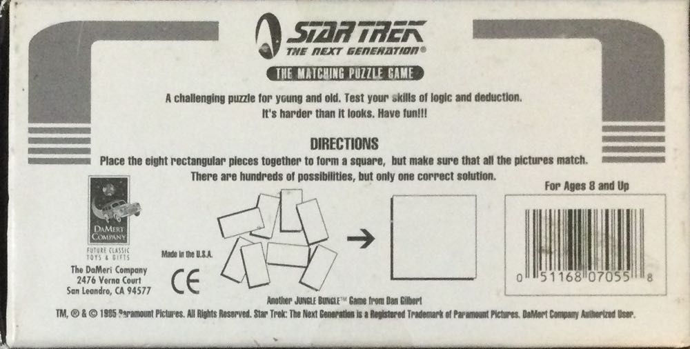 Star Trek TNG The Matching Game  puzzle collectible [Barcode 051168070558] - Main Image 2