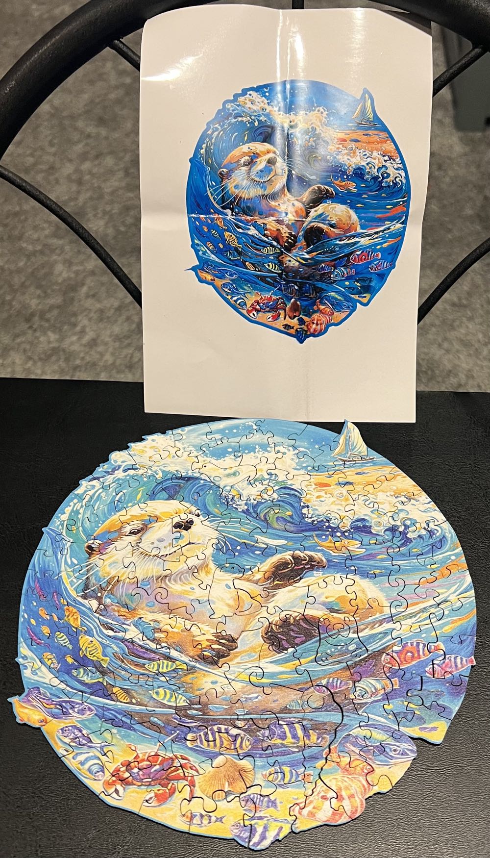 Leisurely Otter - SOLD - Wood-Unknown puzzle collectible - Main Image 3